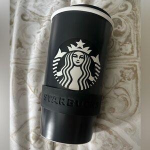 Brand New Starbucks Ceramic Tumbler With Lid- 12oz